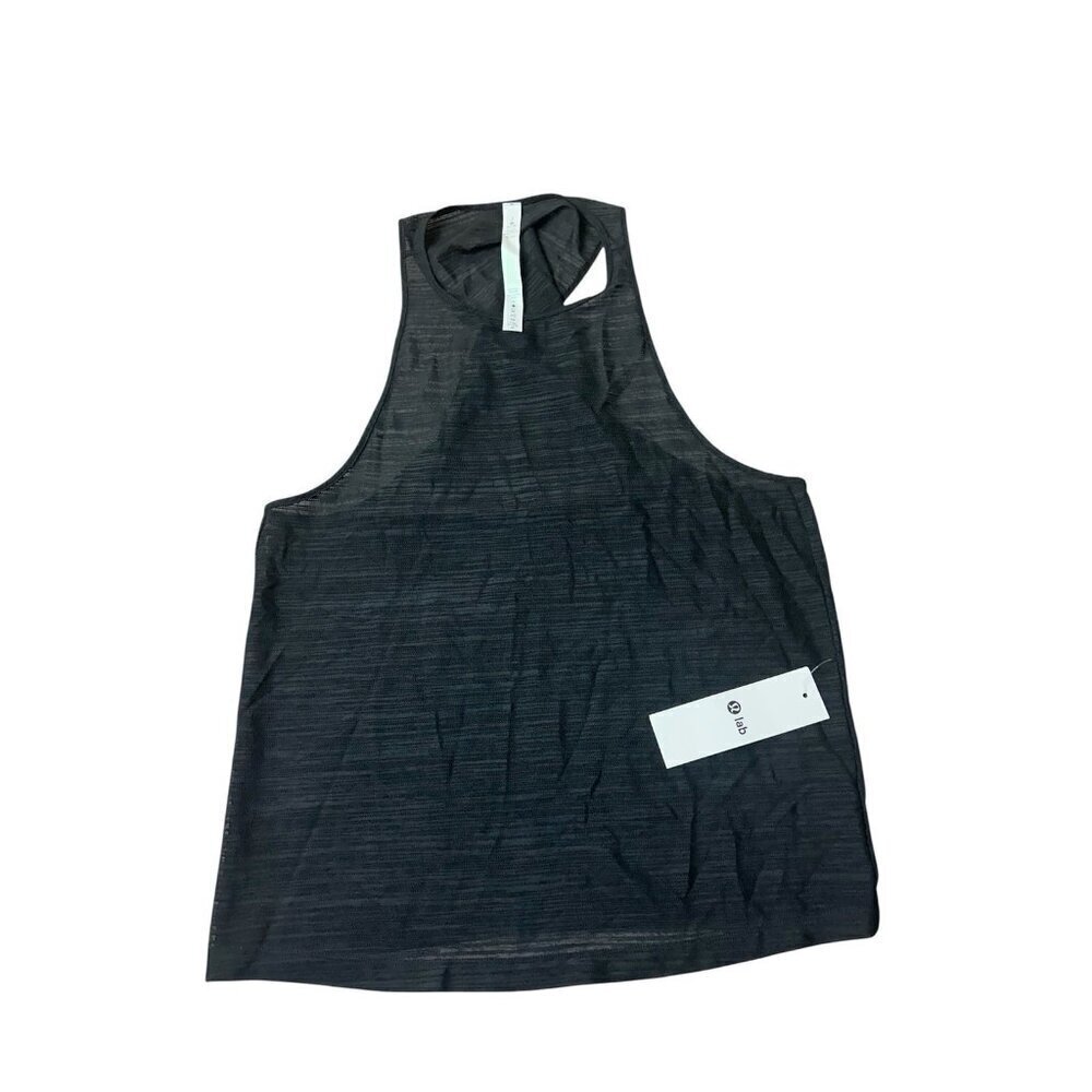 Lululemon Women’s Lab Element Tank Top mesh Black Size 2 New